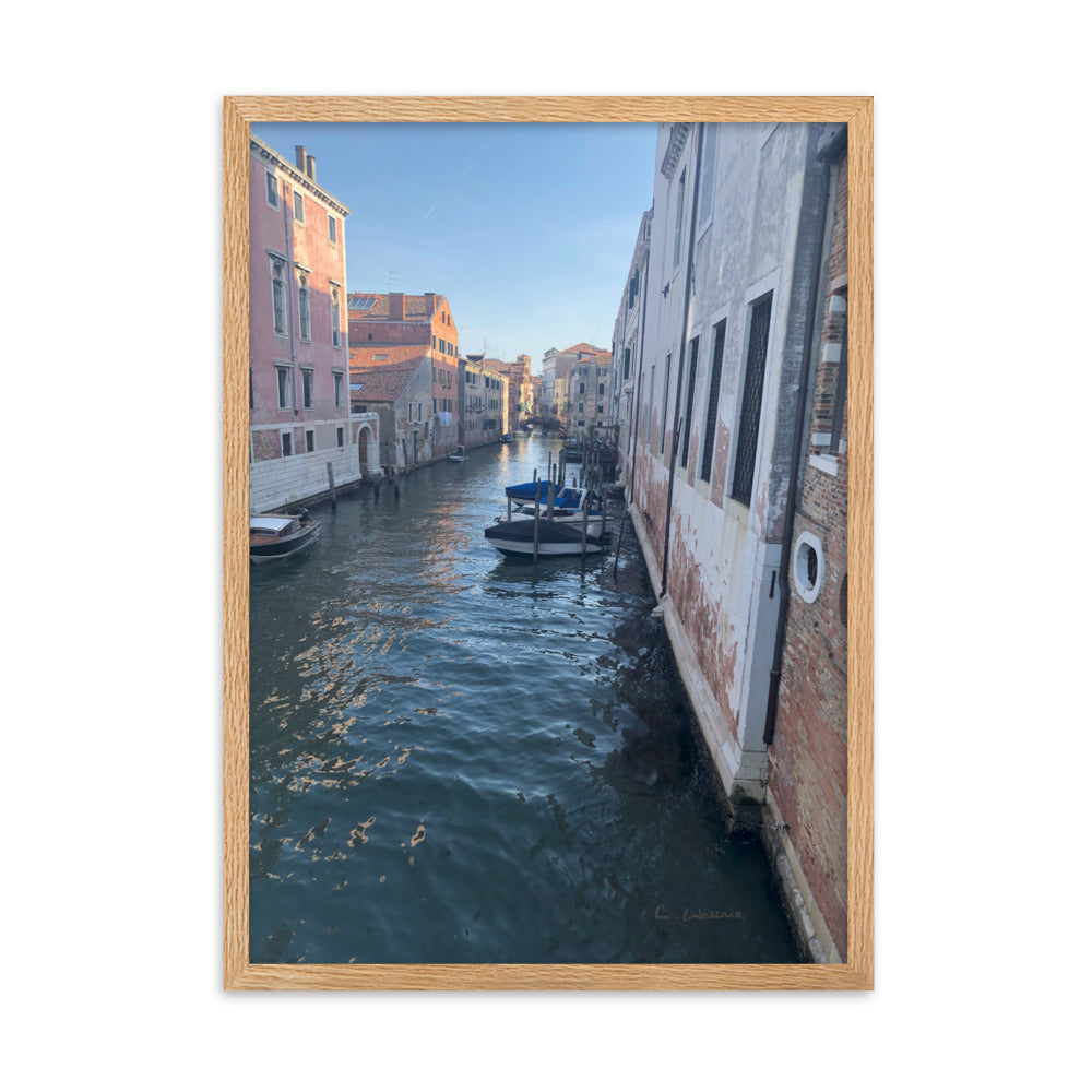 Venice Streets 4 framed matte photo
