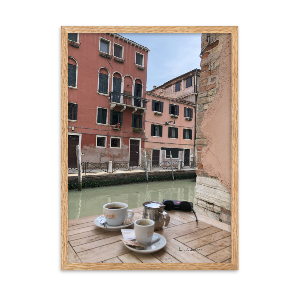 Venice Streets 6 framed matte photo