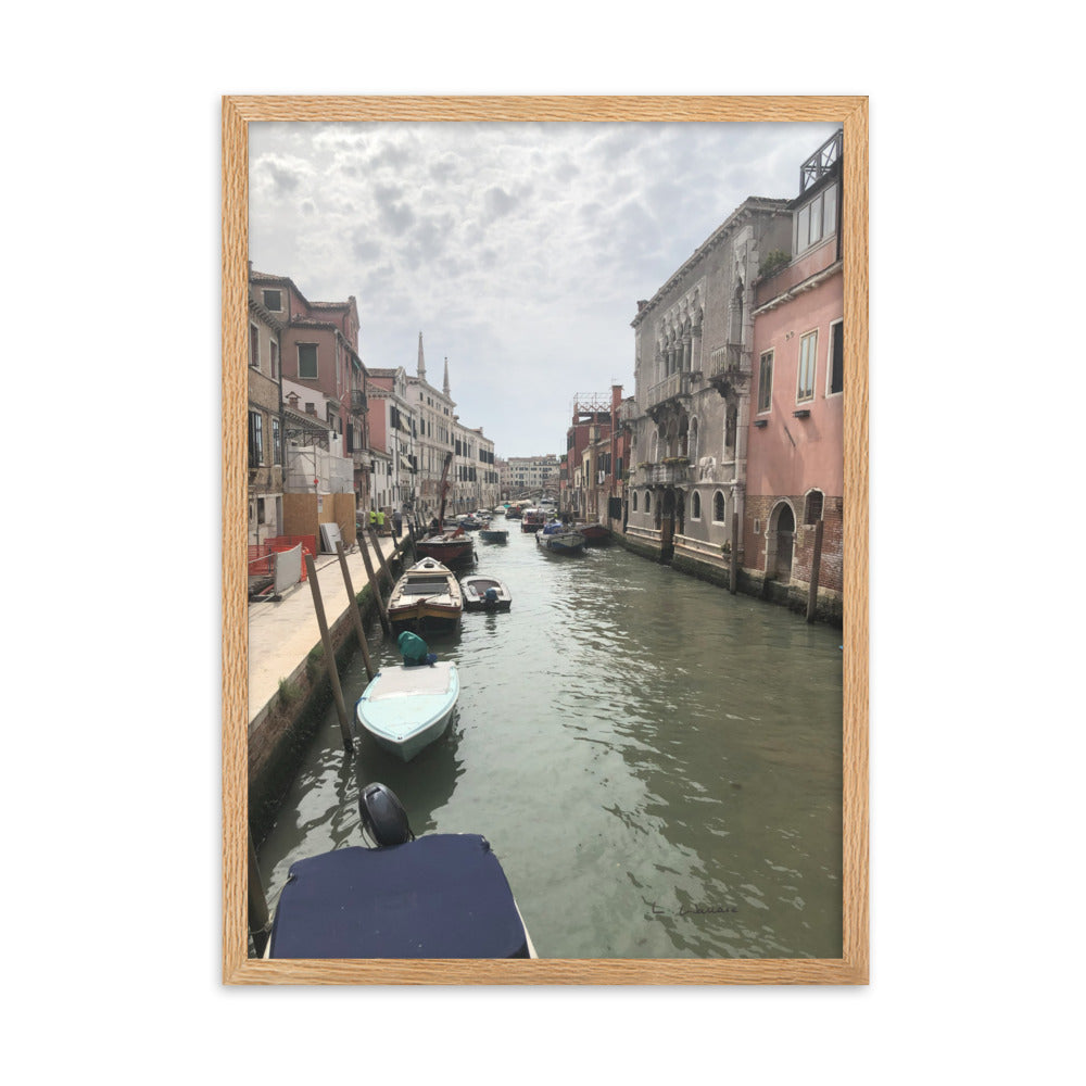 Venice Streets 7 framed matte photo