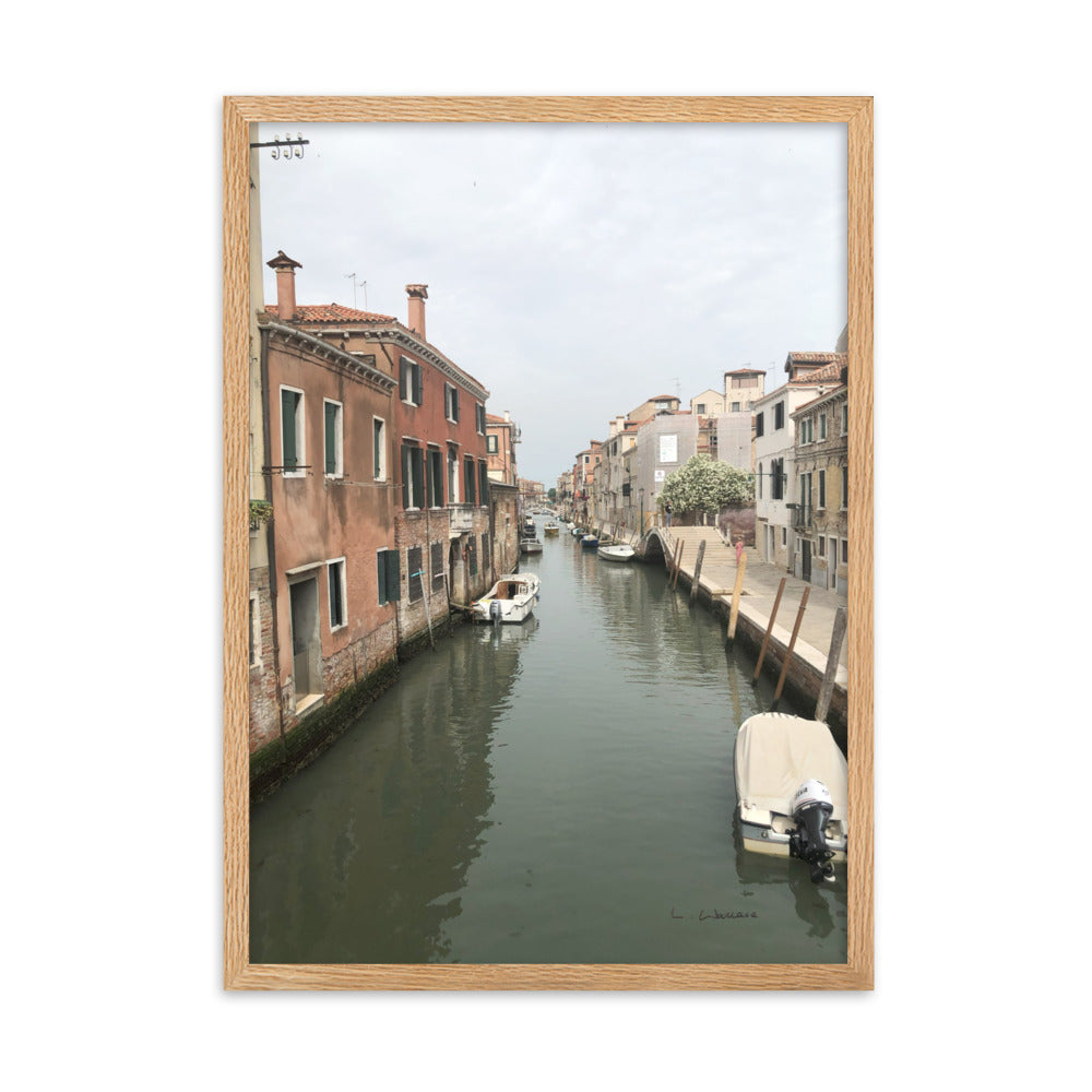 Venice Streets 9 framed matte photo