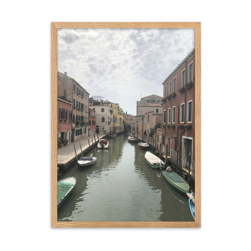Venice Streets 10 framed matte photo