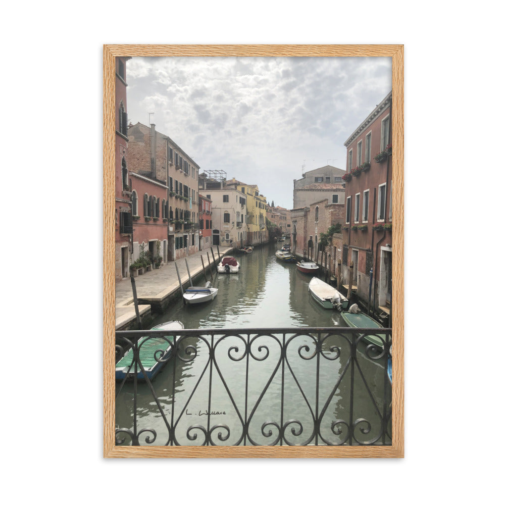 Venice Streets 11 framed matte photo