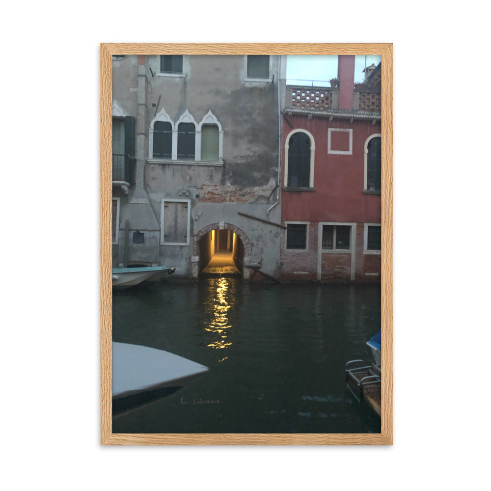 Venice Streets 12 framed matte photo