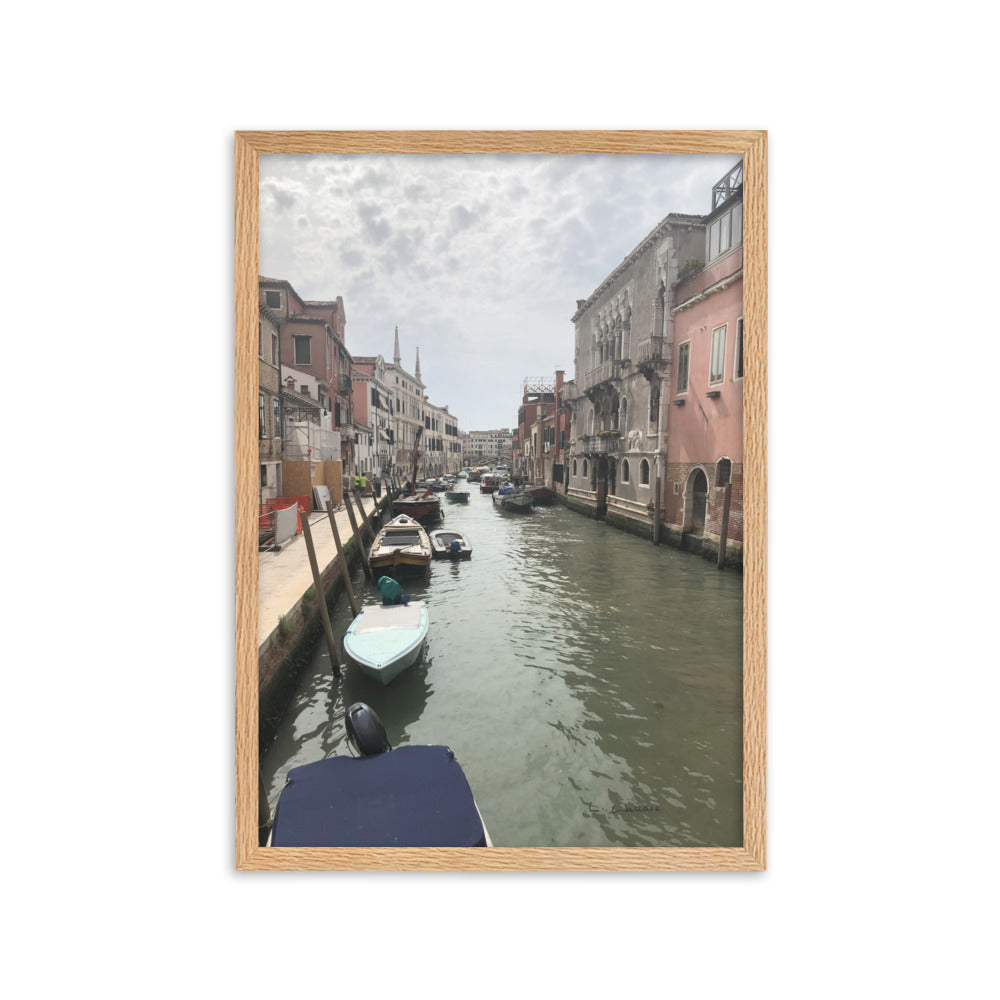 Venice Streets 7 framed matte photo