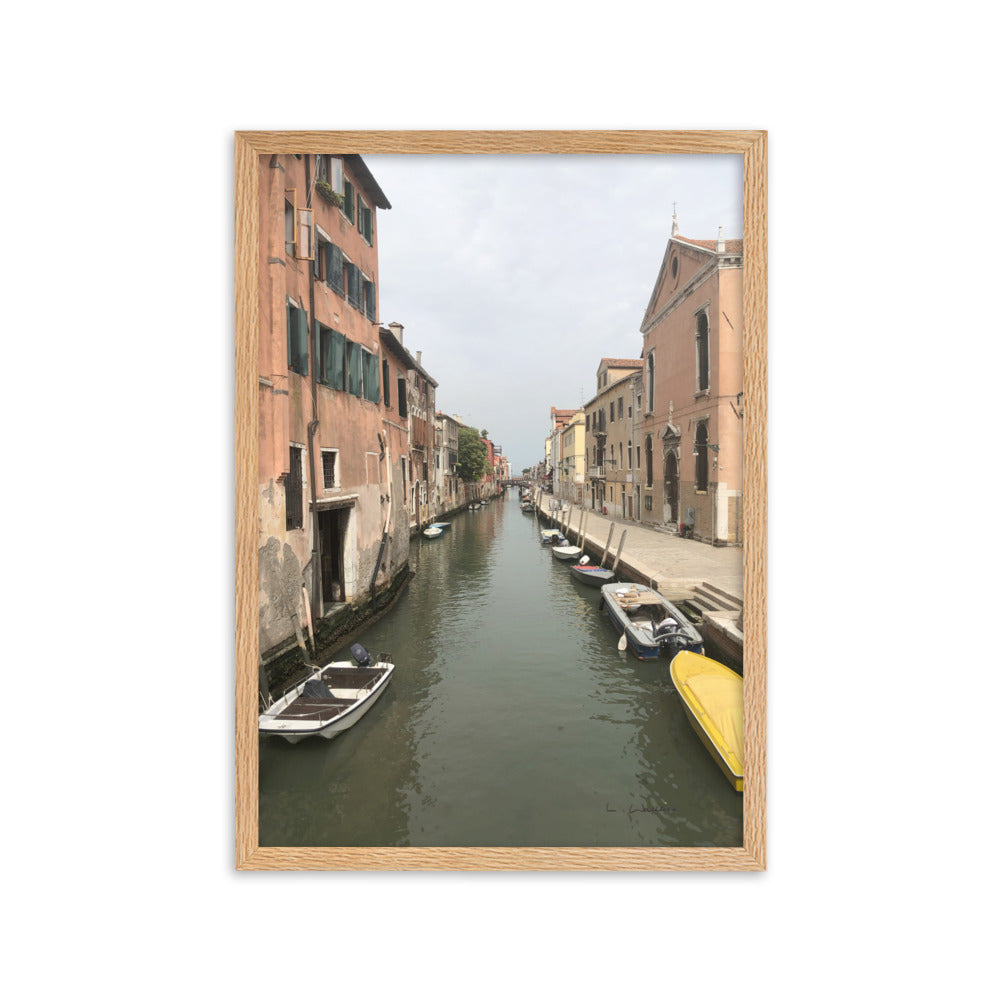 Venice Streets 8 framed matte photo