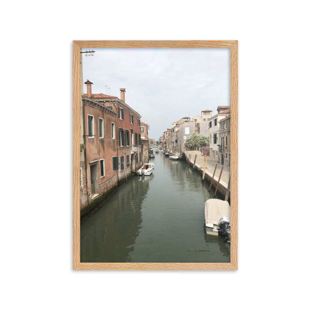 Venice Streets 9 framed matte photo