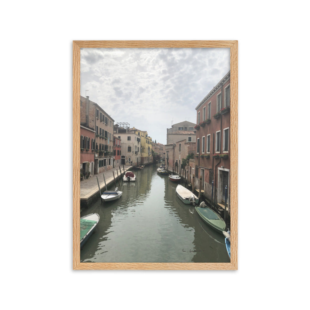 Venice Streets 10 framed matte photo