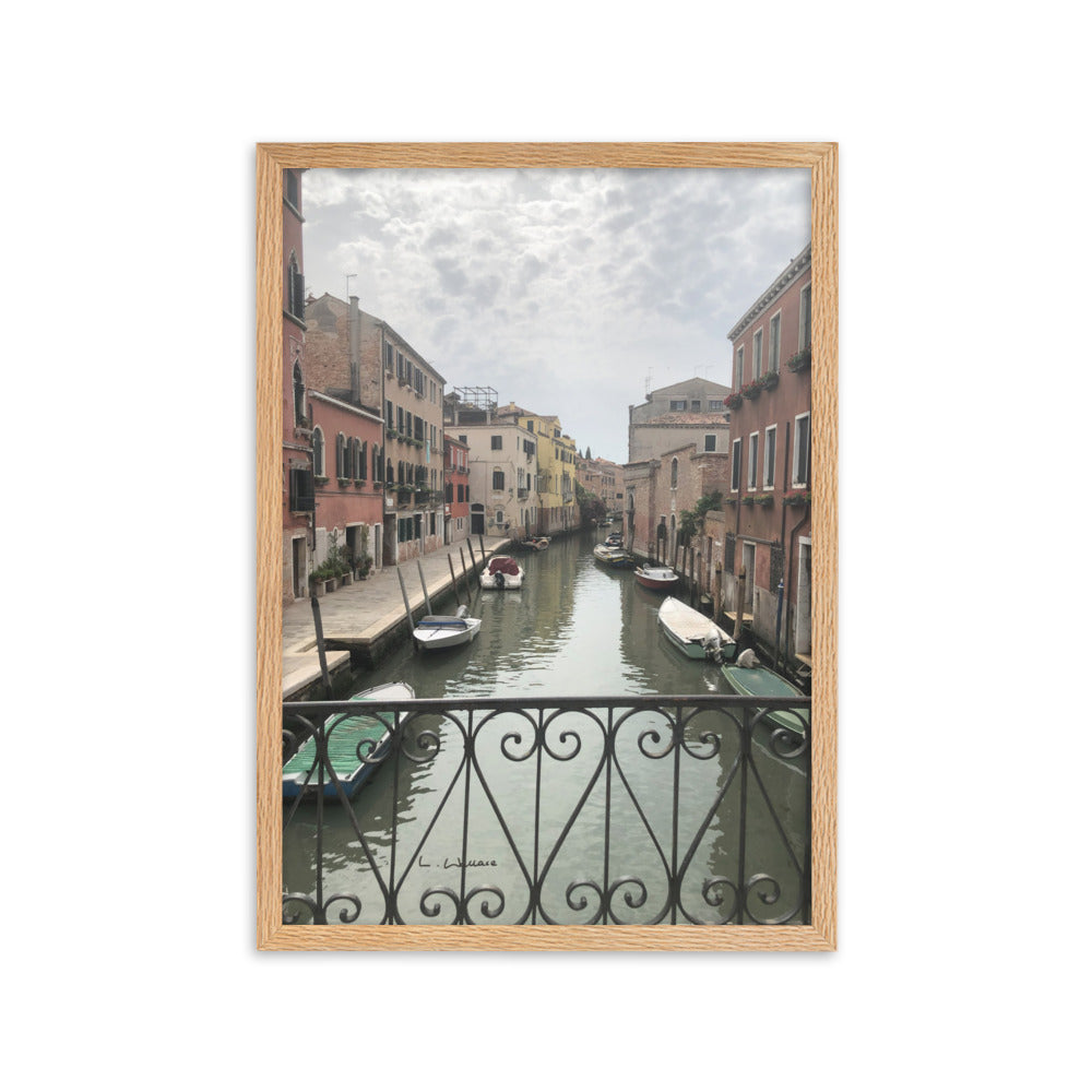 Venice Streets 11 framed matte photo