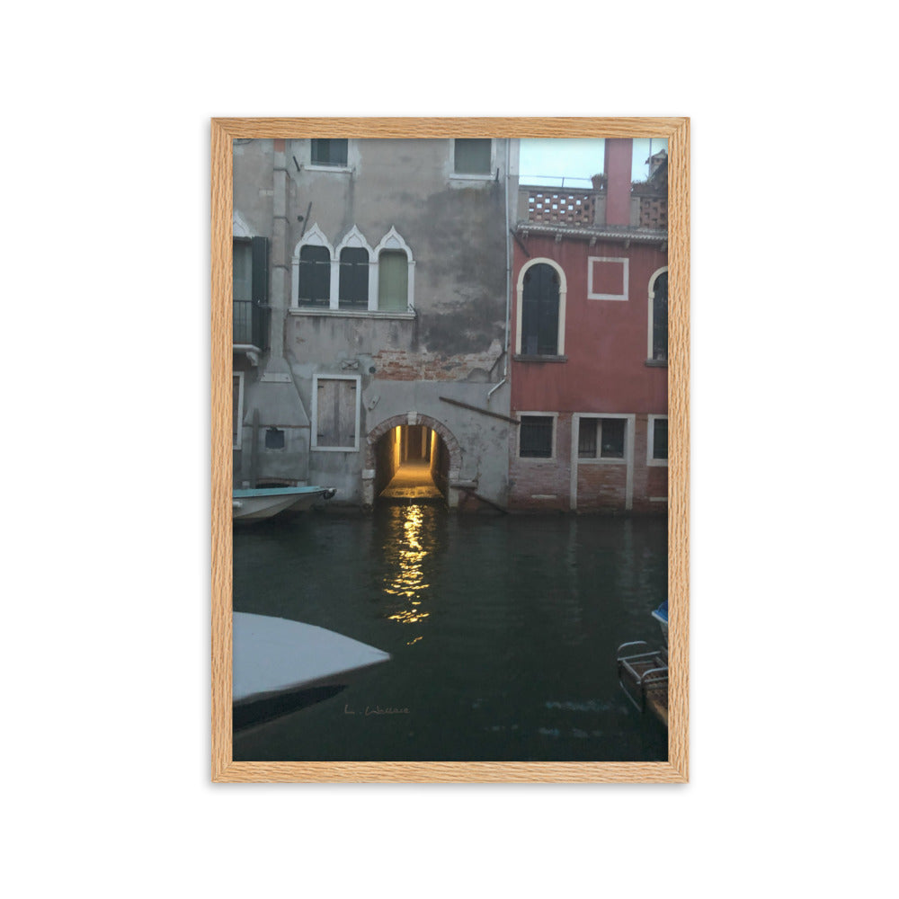 Venice Streets 12 framed matte photo