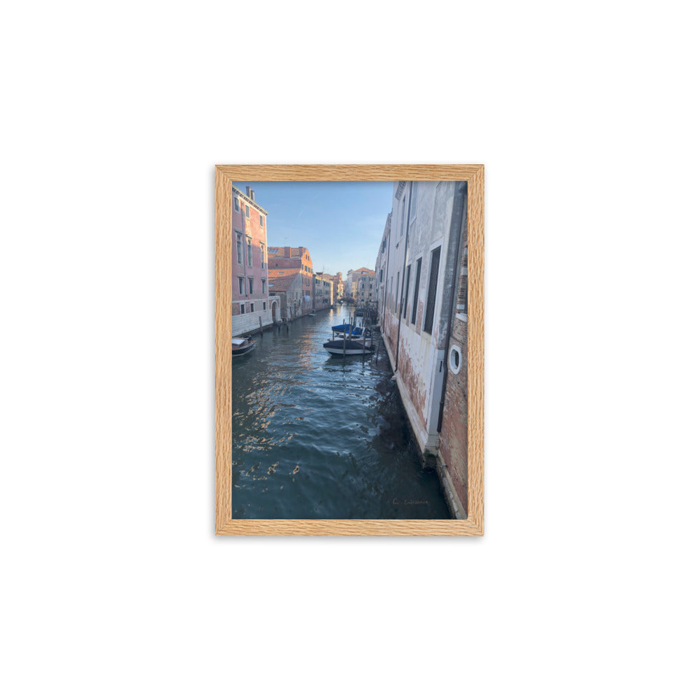 Venice Streets 4 framed matte photo