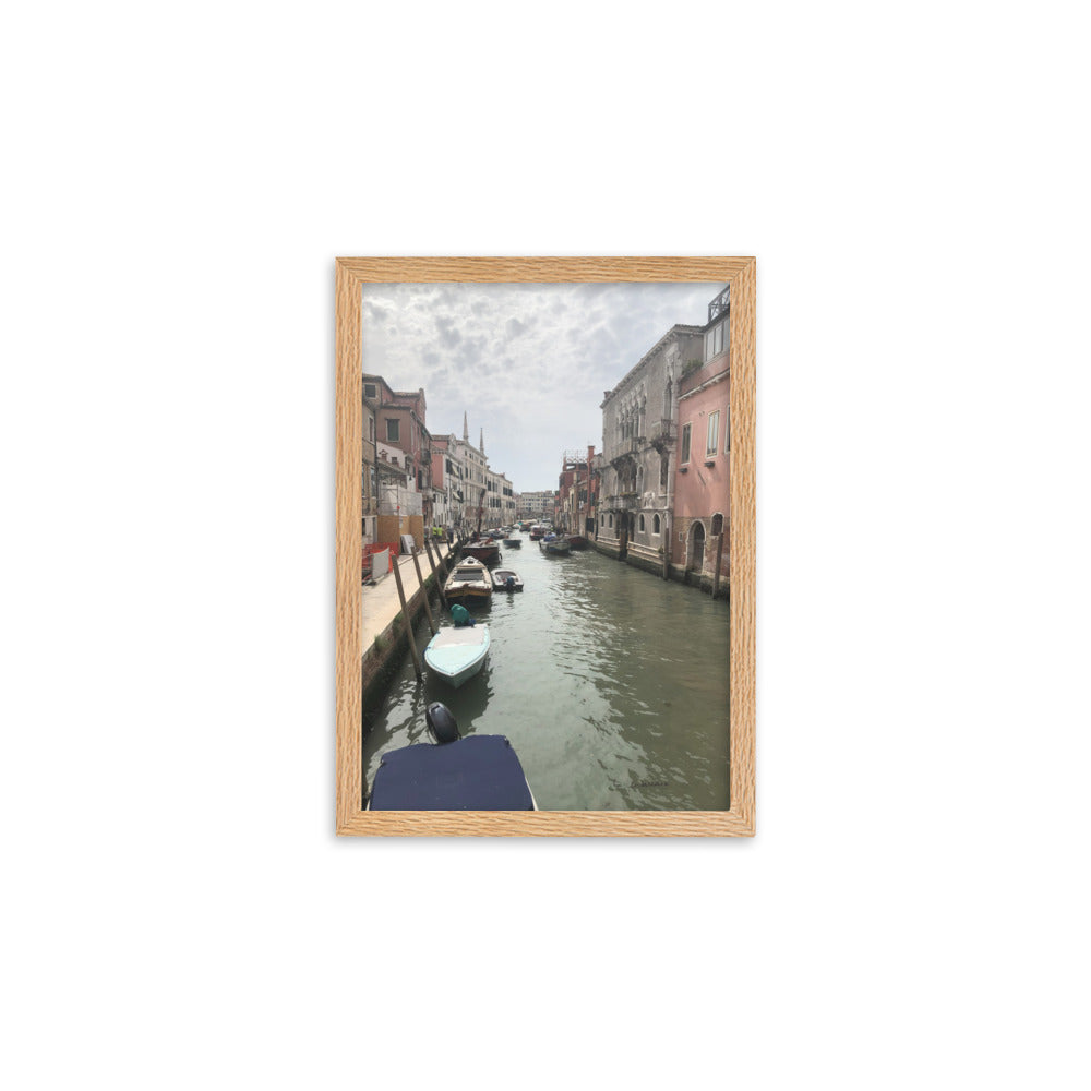 Venice Streets 7 framed matte photo