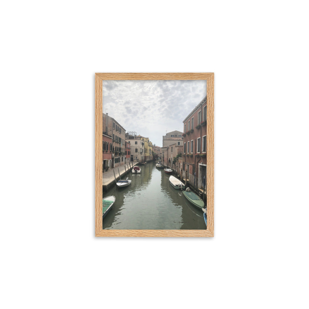 Venice Streets 10 framed matte photo