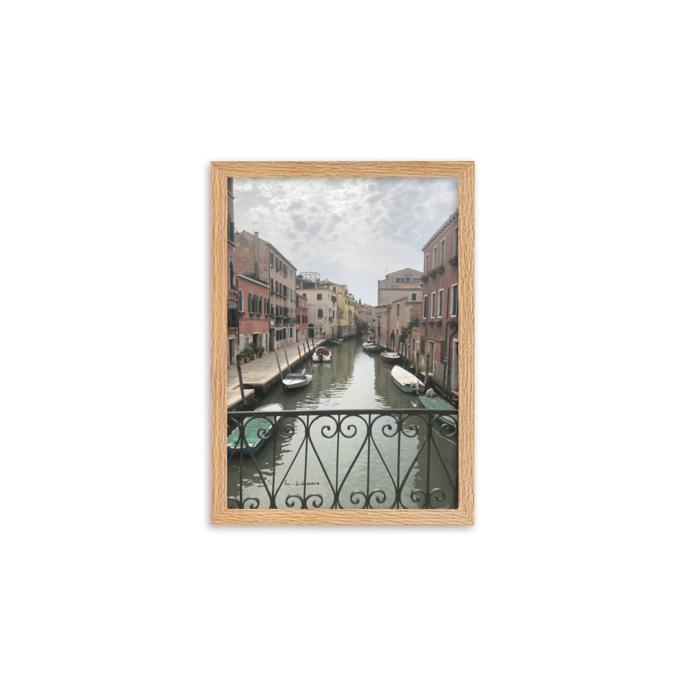 Venice Streets 11 framed matte photo