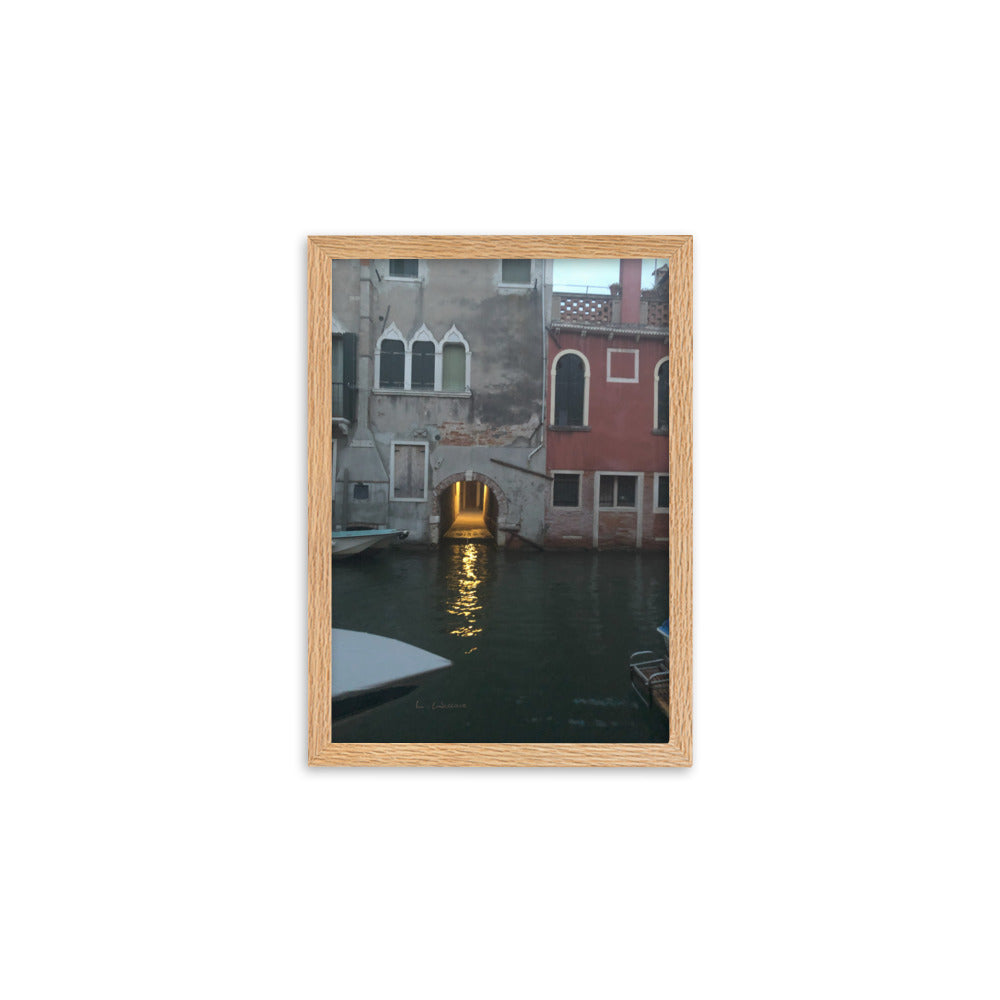 Venice Streets 12 framed matte photo