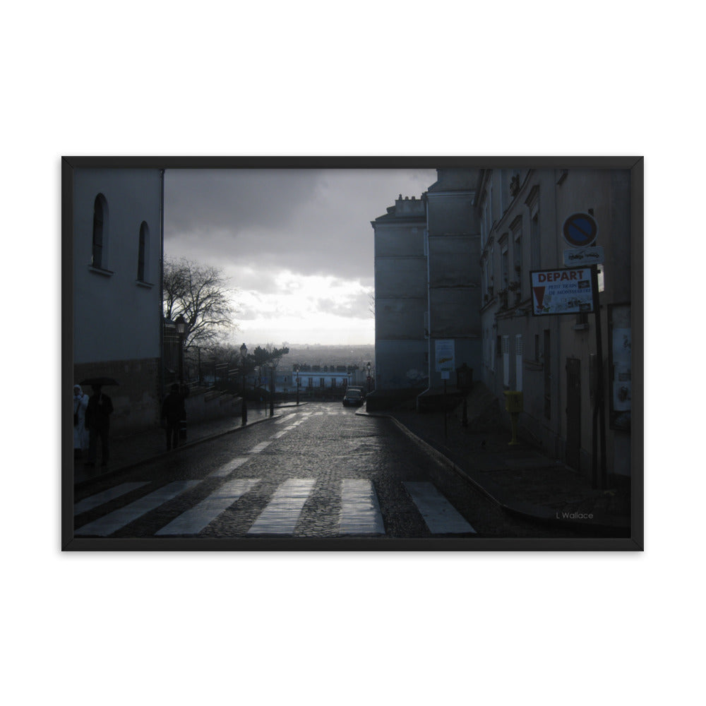 Paris Montmartre Crossing framed photo