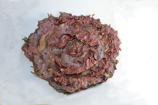 Bespoke - Large Plate Burgundy/Gold