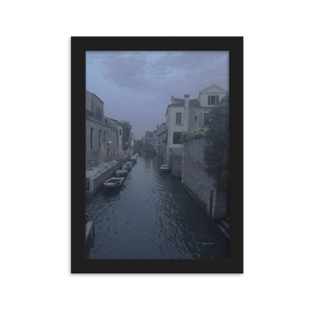 Venice Blue/Mauve 1 framed matte photo