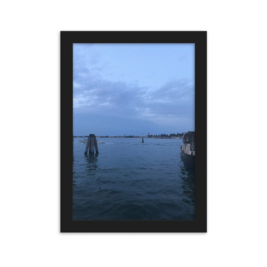 Venice Blue 4 framed matte photo