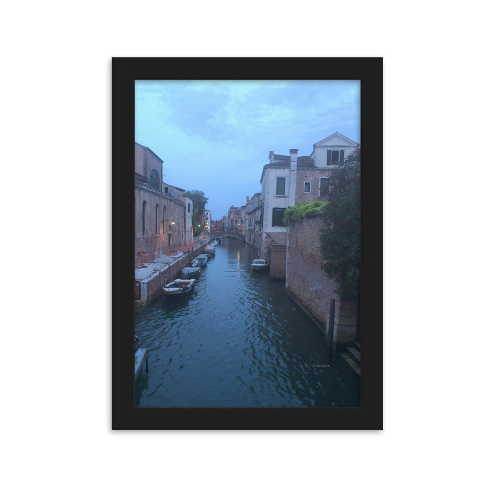 Venice Blue 6 framed matte photo