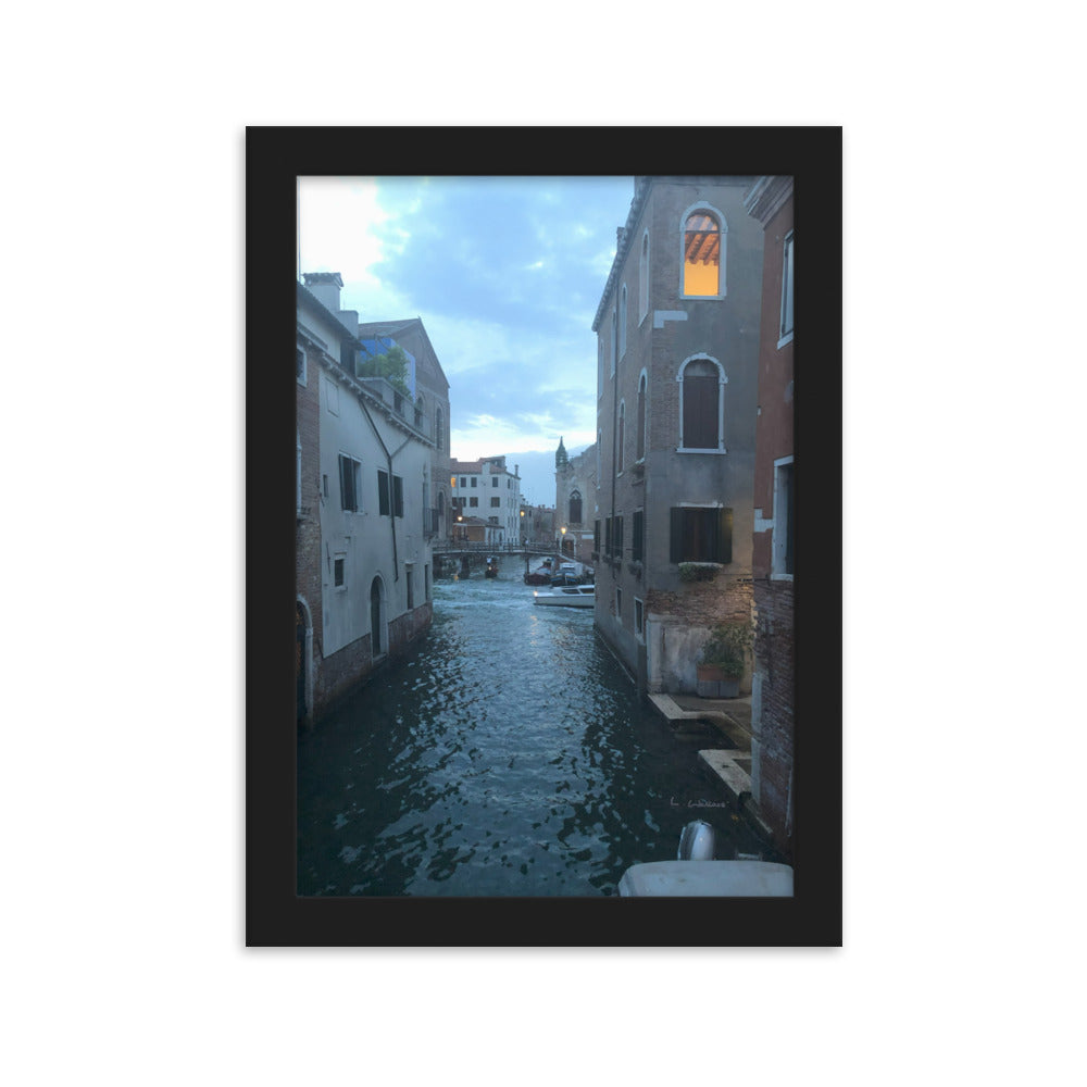 Venice Blue 7 framed matte photo