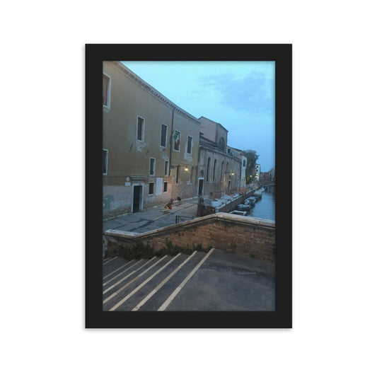 Venice Blue 9 framed matte photo