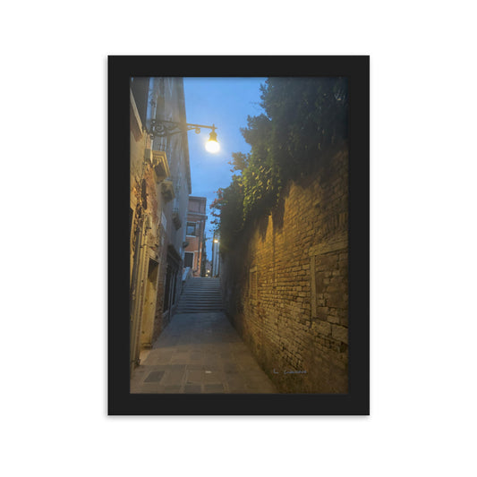 Venice Blue 10 framed matte photo