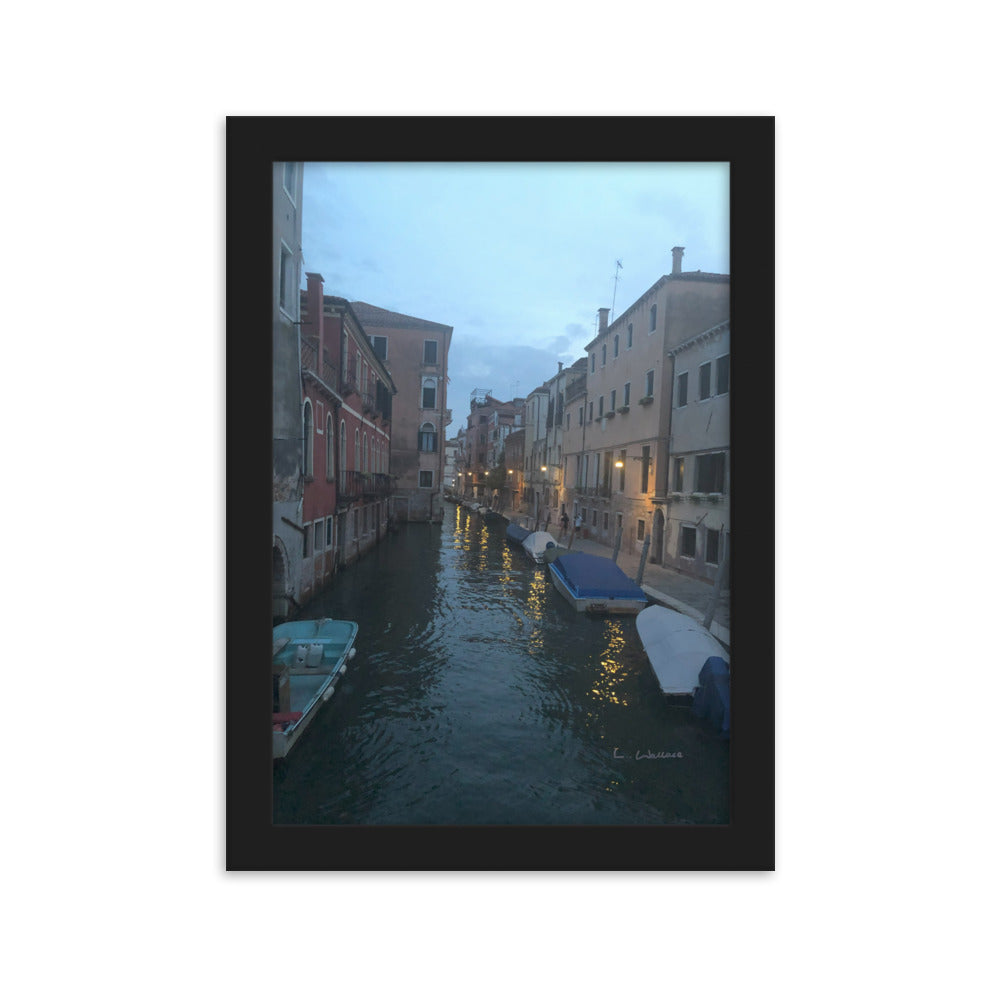 Venice Blue 11 framed matte photo