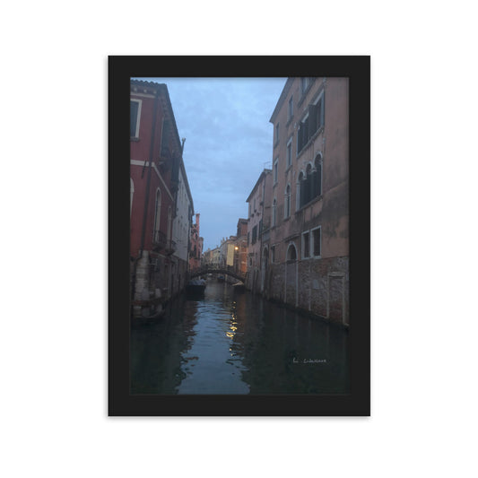 Venice Blue 12 framed matte photo