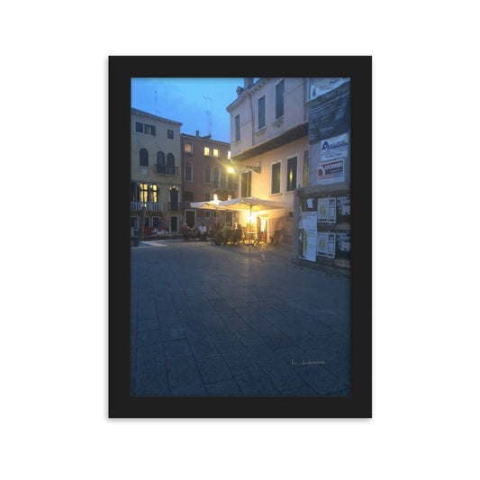 Venice Blue 13 framed matte photo