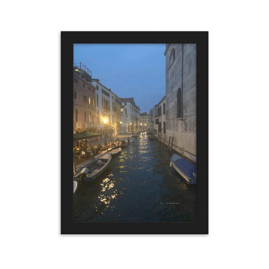 Venice Blue 14 framed matte photo