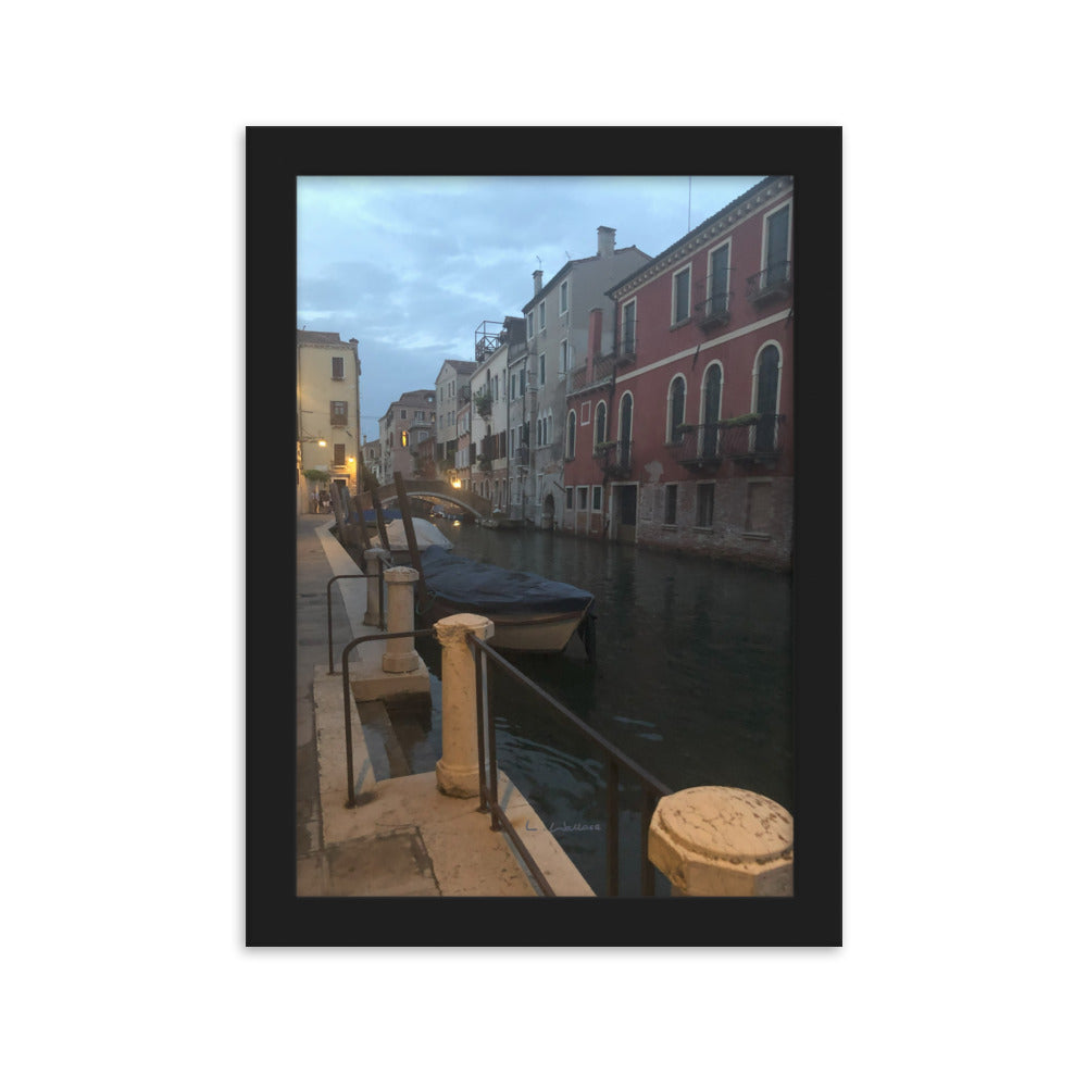 Venice Mauve 3 framed matte photo