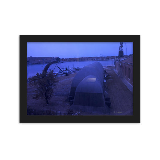 Venice Blue 2 framed matte photo