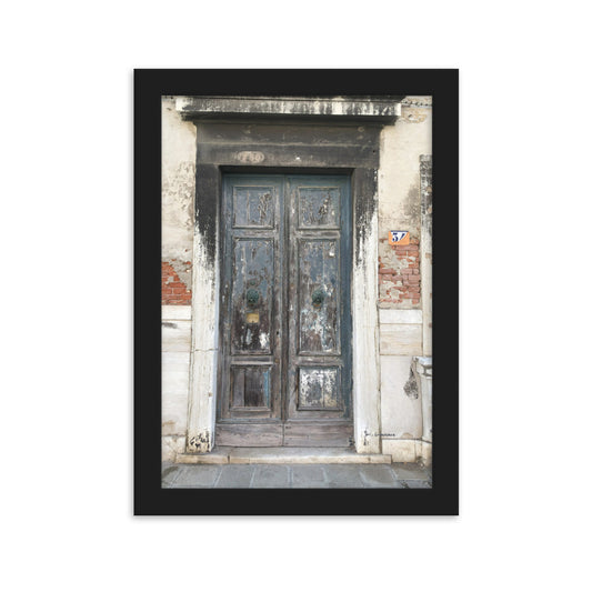 Venice Doors 3 framed matte photo