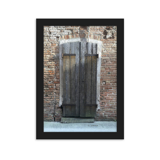 Venice Doors 6 framed matte photo