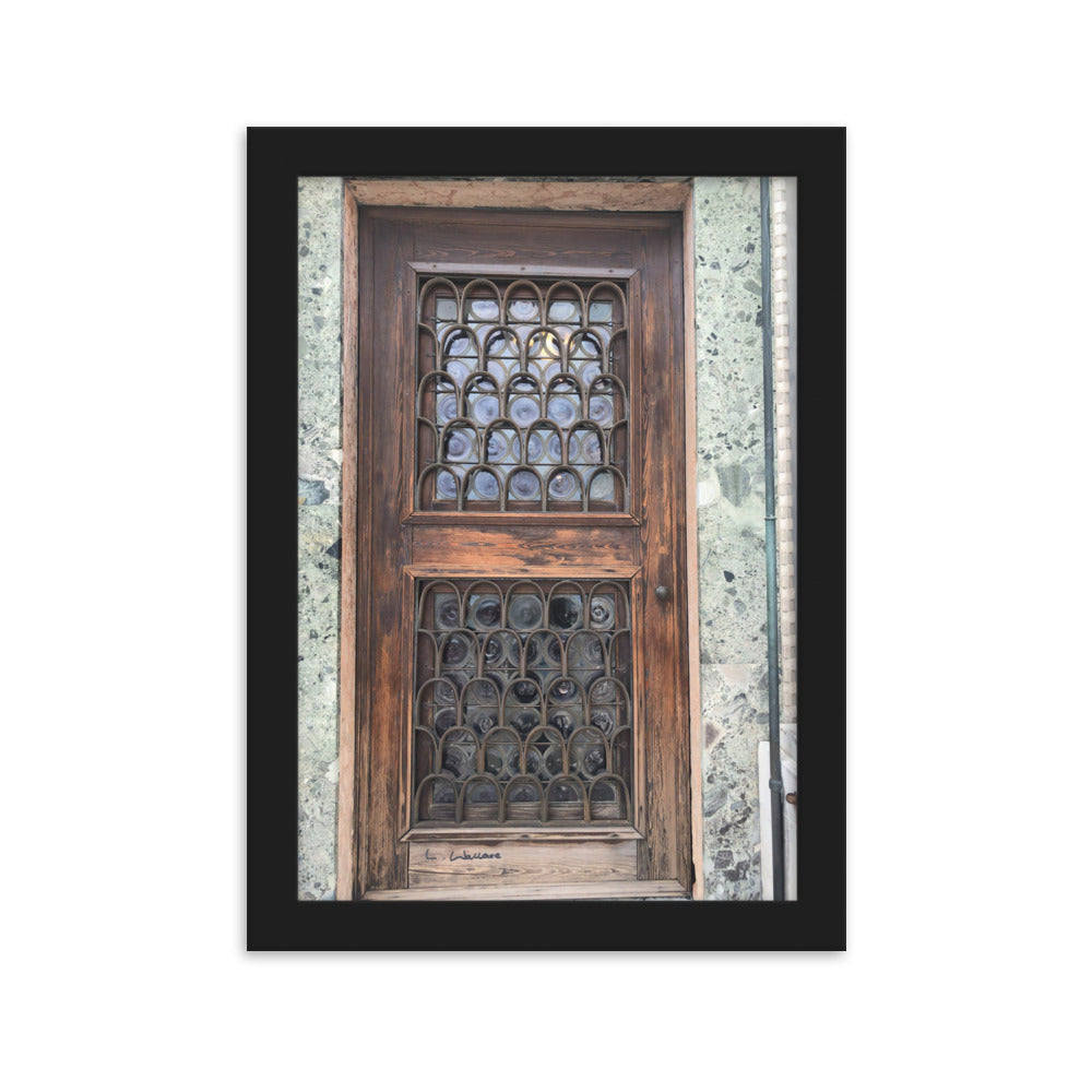 Venice Doors 7 framed matte photo