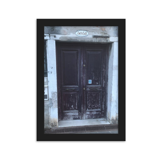 Venice Doors 8 framed matte photo