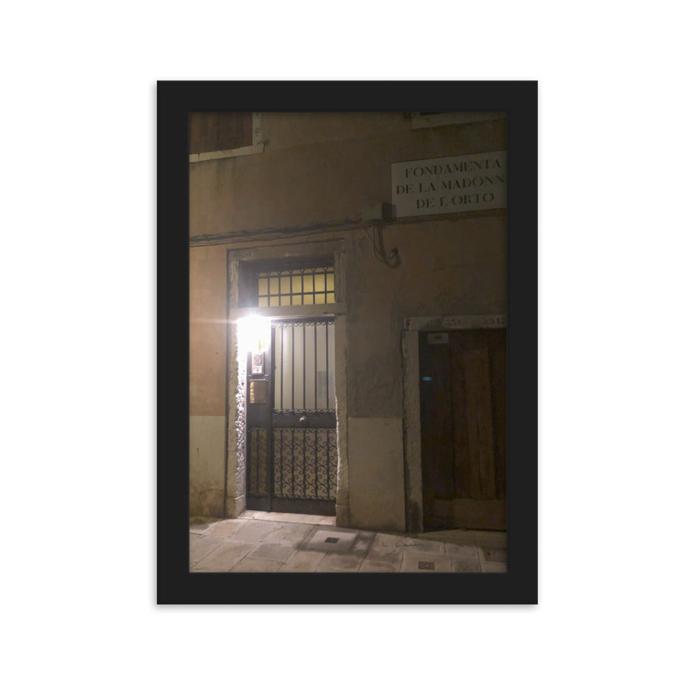 Venice Doors 11 framed matte photo