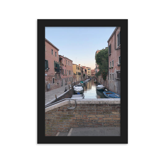 Venice Streets 1 framed matte photo