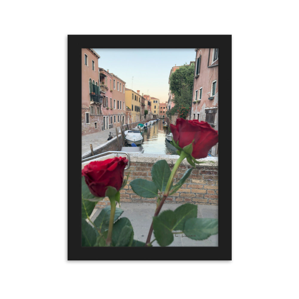 Venice Streets 2 framed matte photo