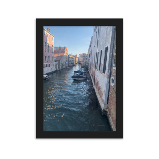 Venice Streets 4 framed matte photo