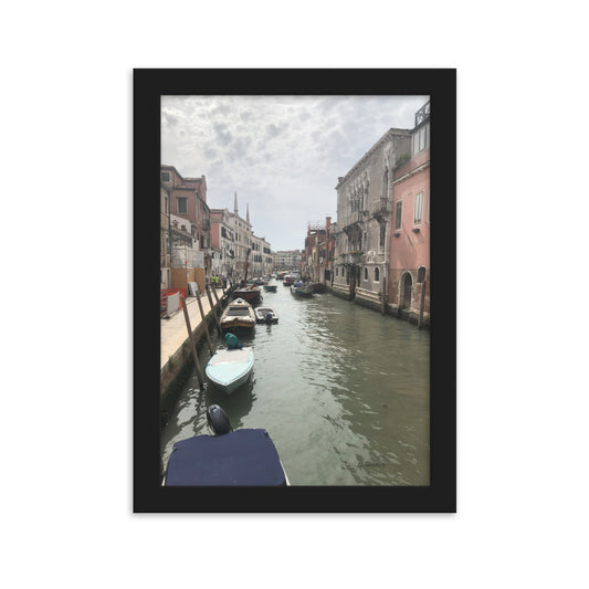 Venice Streets 7 framed matte photo