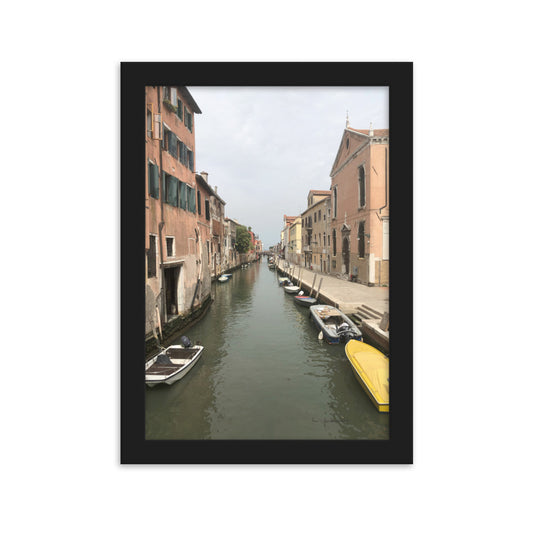 Venice Streets 8 framed matte photo