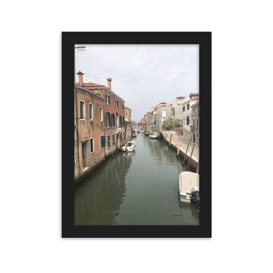 Venice Streets 9 framed matte photo