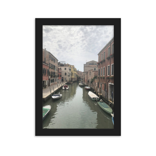 Venice Streets 10 framed matte photo