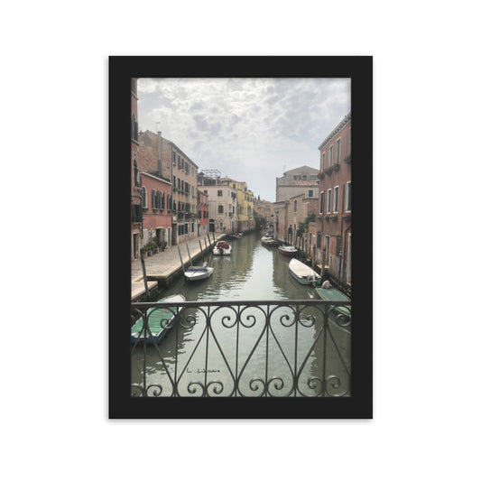 Venice Streets 11 framed matte photo