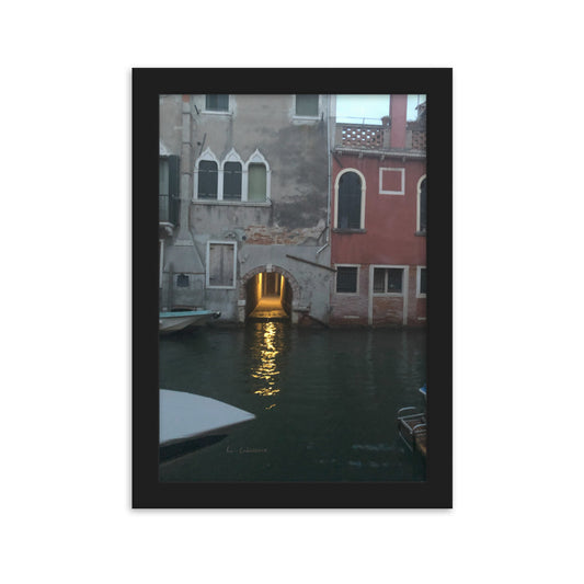 Venice Streets 12 framed matte photo