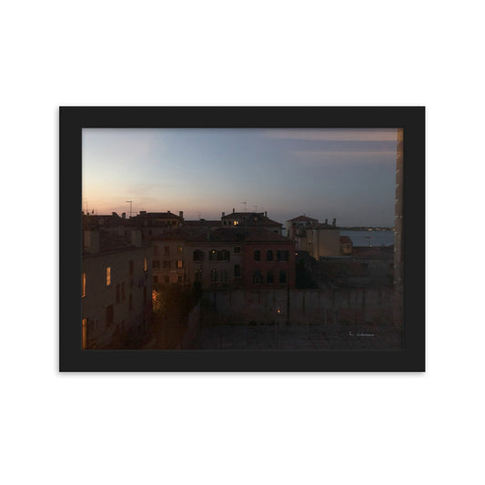 Venice Dusk 2 framed matte photo