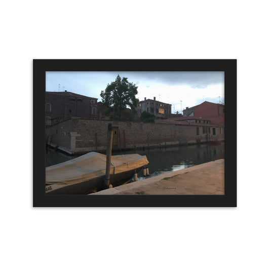 Venice Dusk 5 framed matte photo