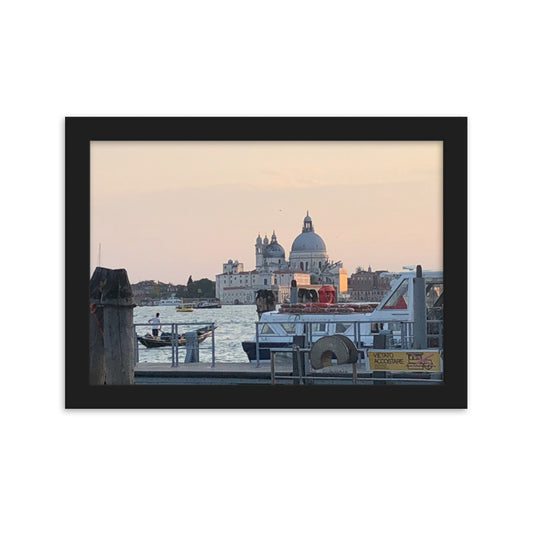 Venice Dusk 10 framed matte photo