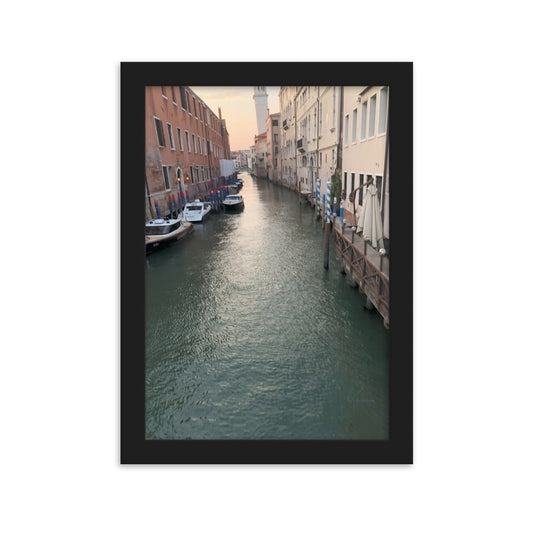 Venice Dusk 12 framed matte photo